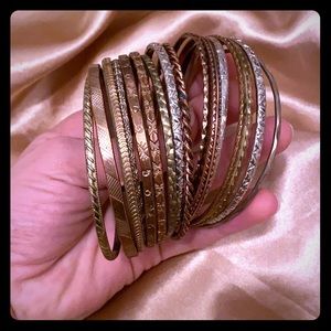 Gold & silver mix n match metal bangle bracelets!